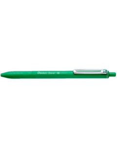 Pentel IZEE Ballpoint Pen Retractable 1.0mm Tip 0.5mm Line Green (Pack 12) BX470-D
