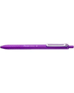 Pentel IZEE Ballpoint Pen Retractable 1.0mm Tip 0.5mm Line Violet (Pack 12) BX470-V