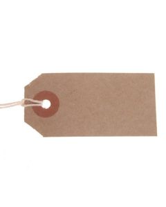 ValueX Reinforced Strung Tag 70x35mm Buff (Pack 1000) T257761