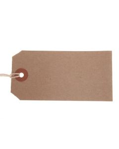 ValueX Reinforced Strung Tag 96x48mm Buff (Pack 1000) T257775