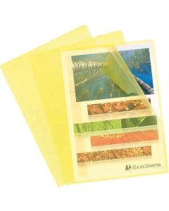 ValueX Cut Flush Folder A4 Grain Polypropylene Yellow (Pack 10) 56116E
