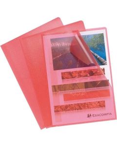 ValueX Cut Flush Folder A4 Grain Polypropylene Red (Pack 10) 56115E