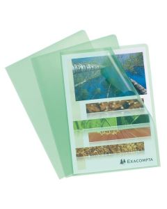ValueX Cut Flush Folder A4 Grain Polypropylene Green (Pack 10) 56113E