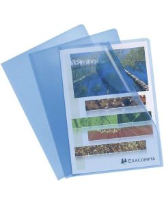 ValueX Cut Flush Folder A4 Grain Polypropylene Blue (Pack 10) 56112E