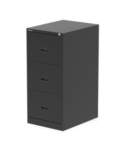 Qube by Bisley 3 Drawer Filing Cabinet Black BS0006