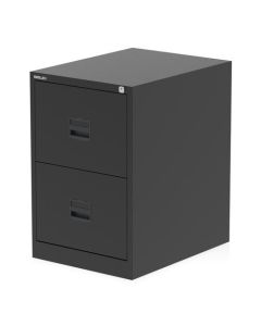 Qube by Bisley 2 Drawer Filing Cabinet Black BS0003