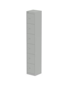 Qube Locker 6 Door 1800mm Grey