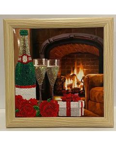 Crystal Art Wood Effect 21 x 21cm Picture Frame Card CCKF18-3