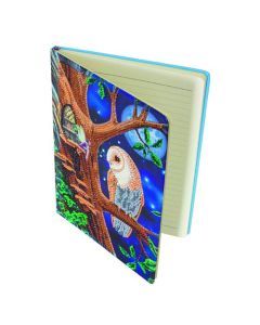 Crystal Art Owl and Fairy Tree Notebook CANJ-1