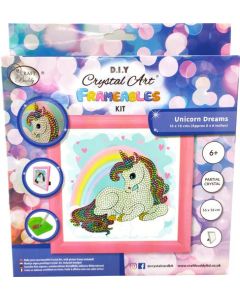 Crystal Art Unicorn Rainbow 16 x 16cm Frameable Kit CAFBL-4