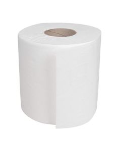 ValueX Mini Centre Feed Roll 1 Ply 120m White (Pack 12) PS1205