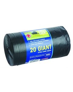 The Green Sack Extra Large Refuse Sacks 120 Litre Roll (Pack 20) 0703128OP
