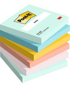 Post it Beachside Colours 76x76mm 100 Sheets (Pack 6) 7100259201