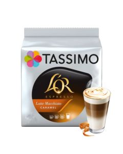 Tassimo LOR Latte Macchiato Caramel Coffee Capsule (Pack 8) - 4041301