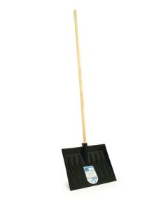 Plastic Snow Shovel With Wood Handle And Black Plastic Shovel 0108057