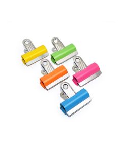 Rapesco Coloured Letter Clips 30mm - Assorted Colours (Pack 10) - RCB30COL