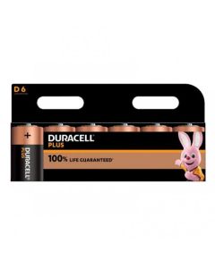 Duracell Plus D Alkaline Batteries (Pack 6) MN1300B6PLUS