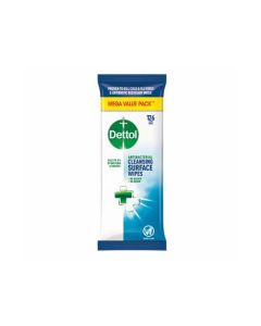 Dettol Antibacterial Biodegradable Cleansing Surface Wipes (Pack 126) - 3244832