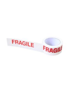 ValueX Fragile Printed Tape 48mmx66m Red/White (Pack 6) - 922382