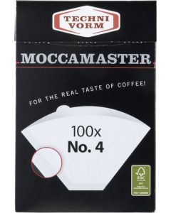 Moccamaster Coffee Paper Filter Number 4 for KB KBG KBGT and CDGT Models 100 Pieces