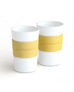 Moccamaster 2 Porcelain Coffee Mugs 200ml Pastel Yellow