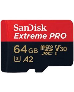 SanDisk Extreme PRO 64GB MicroSDXC Memory Card and Adapter