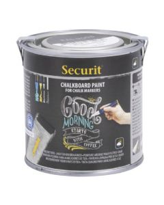 Securit Water-based Acrylic Chalk Board Paint 250ml Black - PNT-BL-SM