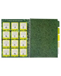 Pukka Pad Recycled Project Book A4 Wirebound 200 Pages Recycled Card Cover (Pack 3) 6050-REC