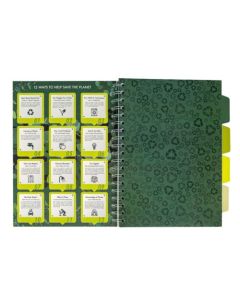 Pukka Pad Recycled Project Book B5 Wirebound 200 Pages Recycled Card Cover (Pack 3) 6052-REC