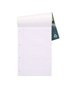 Pukka Pad Recycled Refill Pad A4 100 Recycled Pages 80gsm 4 Hole Punched (Pack 6) RCREF50