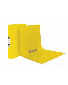 Pukka Brights Ring Binder Laminated Paper on Board 2 O-Ring A4 25mm Rings Yellow (Pack 10) BR-7771