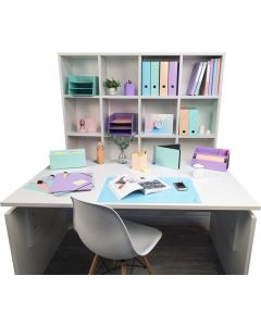 Aquarel Board Desk Mat 575x375 Pastel Blue 60162D