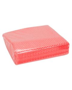 ValueX Folded Cleaning Cloth 480x360mm Red (Pack 50) - 707008OP