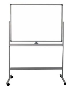 Twinco Mobile Double Sided Magnetic Floor Standing Whiteboard 150x120cm White - TW5467