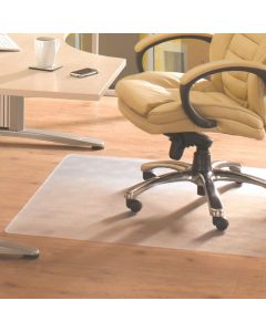 Advantagemat PVC Rectangular Office Chair Mat Floor Protector for Hard Floors 120 x 90cm Clear - UFR129225EV