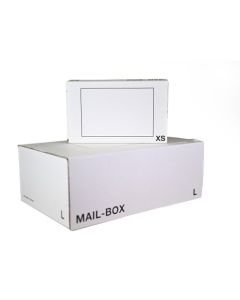 LSM Standard Mailing Box 395 x 248 x 141mm Large White (Pack 20) - 212111320