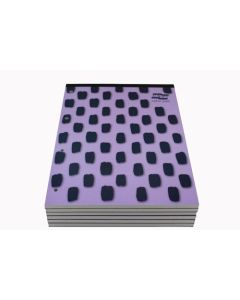 Europa Splash A4 Refill Pad Headbound 140 Pages 80gsm FSC Paper Ruled With Margin Punched 4 Holes Purple (Pack 6) - EU1510Z