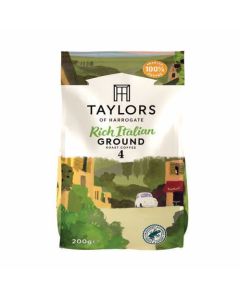 Taylors of Harrogate Rich Italian Ground Coffee 200g - 0403177