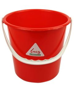 ValueX Plastic Bucket 10 Litre With Handle Red - 0907014
