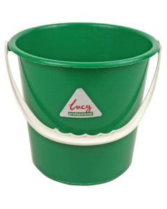 ValueX Plastic Bucket 10 Litre With Handle Green - 0907086OP