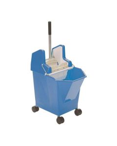 ValueX Mop Bucket With Wringer 9 Litre With Castors Blue - 0907001