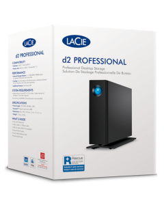 LaCie 16TB d2 Professional USB-C Desktop External Hard Drive
