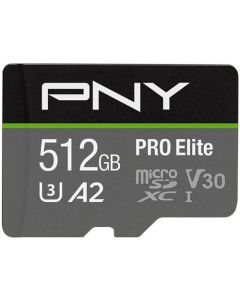 PNY Pro Elite 512GB UHS-I Class 10 MicroSDXC Memory Card
