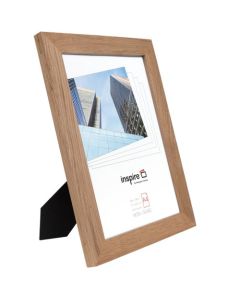New England 3.2cm Wide Wood Certificate Frame A4 Solid Oak - NEWOAKA4PLX