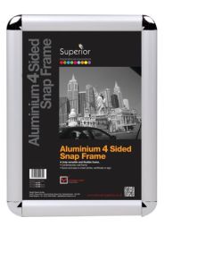 Seco A5 Snap Frame with Round Corners 25mm Silver - ROUNDA5