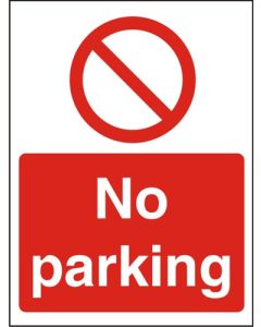 Seco Procedure Safety Sign No Parking Semi Rigid Plastic 150 x 200mm - P126SRP150X200