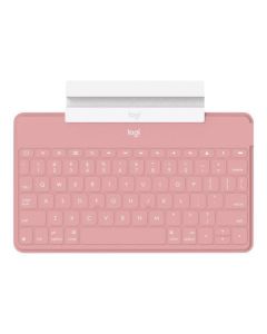 Logitech Keys-to-Go QWERTY UK International Portable Wireless Blush Pink Keyboard for Apple