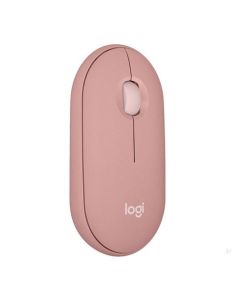 Logitech Pebble 2 M350s 4000 DPI Ambidextrous RF Wireless + Bluetooth Optical Tonal Rose Mouse