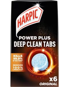 Harpic Power Plus Deep Clean Toilet Cleaner Tablets Original (Pack 6) - 3249122