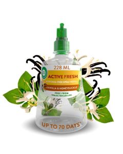 Air Wick Vanilla & Honeysuckle 24/7 Active Fresh Refill Lasts up to 70 days Air Freshener 228ml  -  3230099